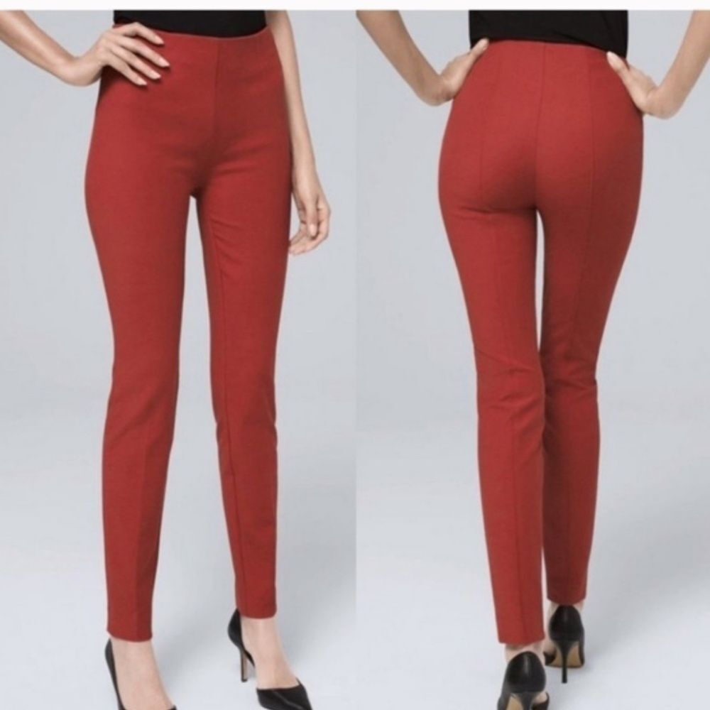 Nwt 6 White House Black Market Skinny  Stretch burnt sienna